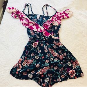 Cold shoulder romper